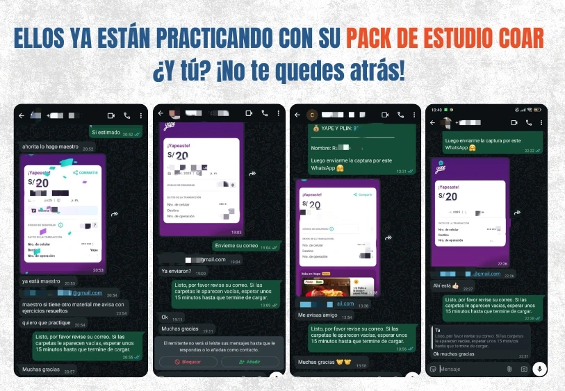 Examenes COAR resueltos con solucionario