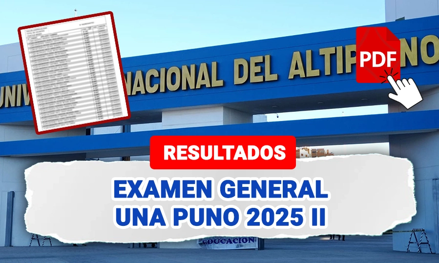 Resultados UNA PUNO 2025 II