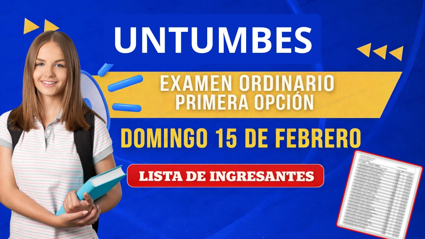 Resultados UNTUMBES Primera Opción 2026